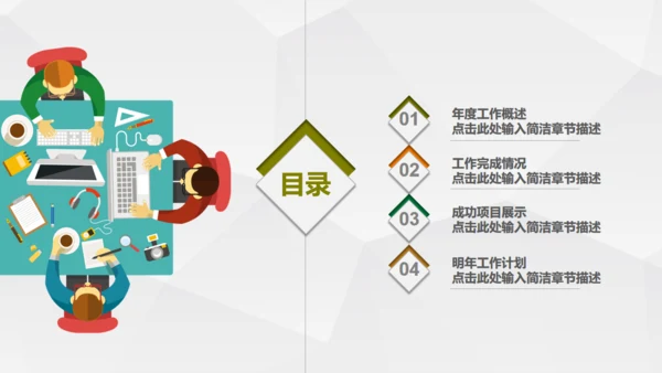 微立体工作总结汇报通用PPT