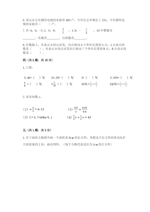 苏教版六年级数学小升初试卷【有一套】.docx