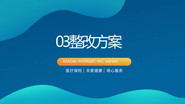 蓝色医疗保险年终工作总结动态PPT