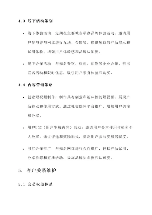 网红企业品牌营销策划方案