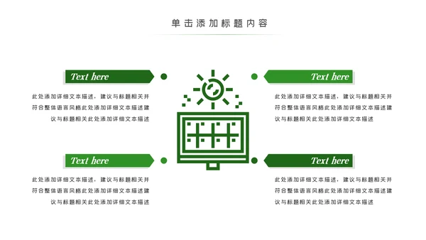 绿色环保风力发电清洁能源光伏太阳能PPT模板