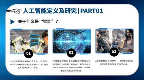 人工智能AI机器人通用PPT模板