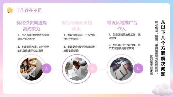 紫色渐变梦幻3D追梦年终总结PPT模板
