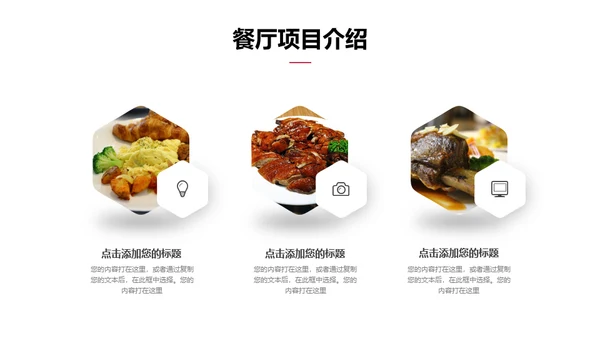 餐饮行业商业计划书通用PPT模板