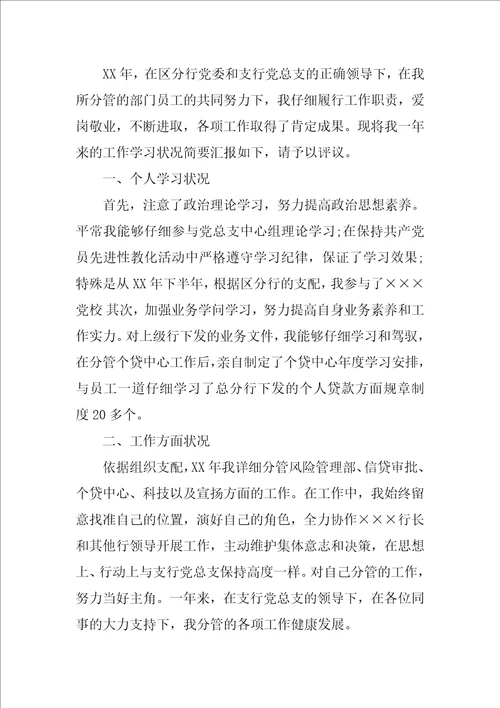 银行副行长分管工作总结共3篇分管副行长年度总结
