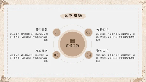 怀旧风格校园通用PPT模板