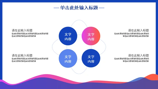 扁平风部门小组运营团队工作汇报通用PPT模板