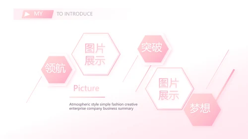 粉色小清新个人简历面试自我介绍动态PPT模板