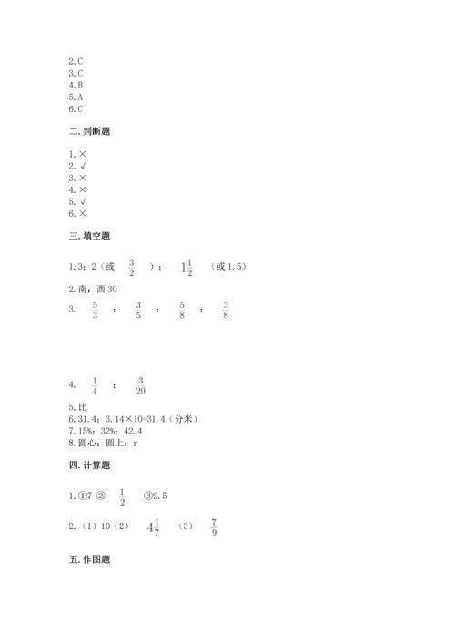 人教版六年级上册数学期末测试卷附答案【培优】.docx