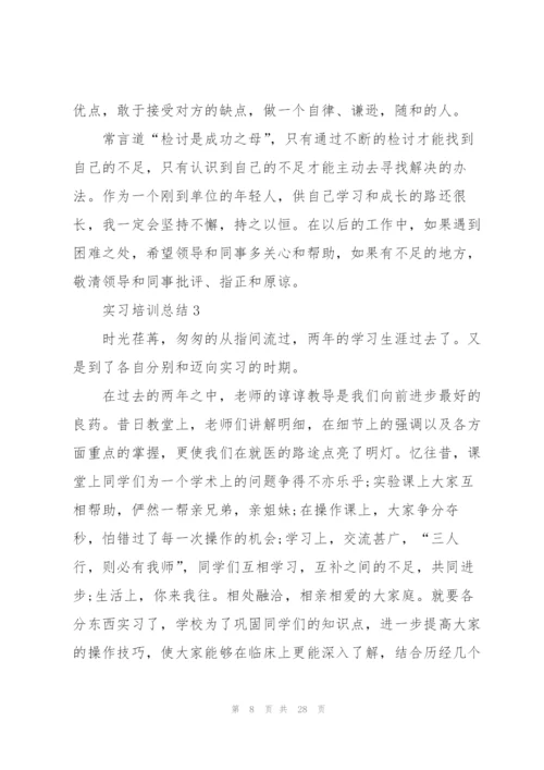 实习培训总结范文10篇.docx