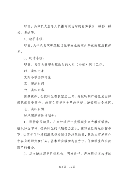 防汛应急演练实施方案 (3).docx