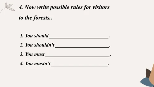 Module4 Rules and suggestion Unit 3 Language in us