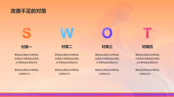橙色创意酷炫年中工作总结PPT
