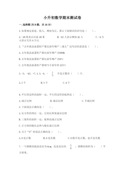 小升初数学期末测试卷【综合卷】.docx
