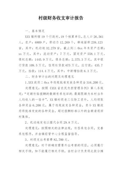 村级财务收支审计报告.docx