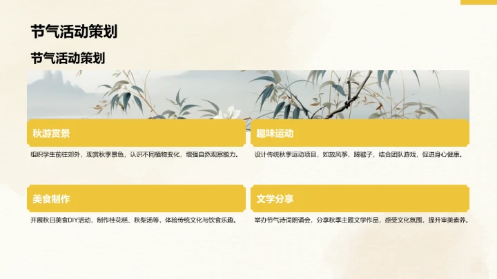 二十四节气立秋PPT模板