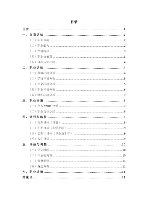 15页4600字大数据与会计专业职业生涯规划.docx