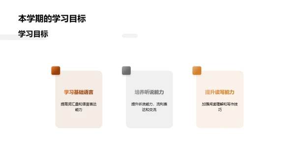 英语学习新征程