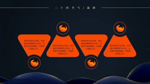 二十四节气霜降PPT模板