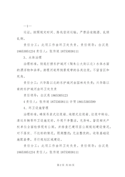 局XX县区环境综合整治分解实施方案某年.docx