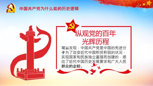 党支部党校微党课中国共产党为什么能PPT模板