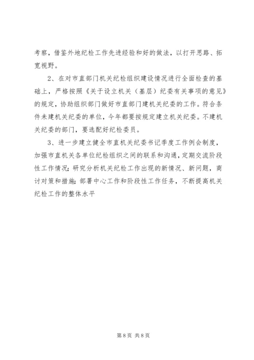 市直机关党风廉政建设和反腐败工作要点 (2).docx