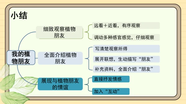 统编版语文三年级下册2024-2025学年度第一单元习作：我的植物朋友（课件）