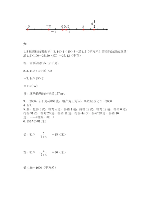 小学六年级数学毕业试题精品（易错题）.docx