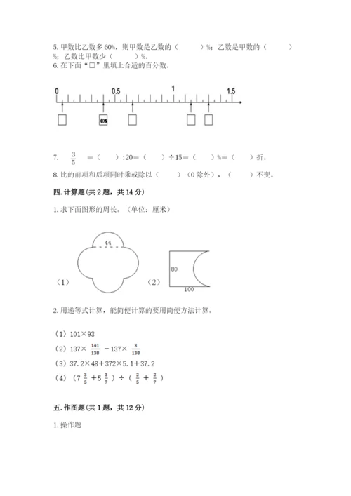 人教版数学六年级上册期末测试卷附答案【精练】.docx