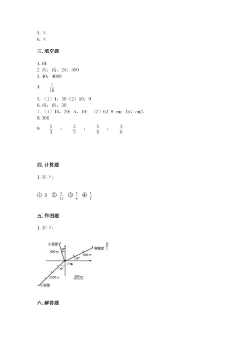 小学数学六年级上册期末考试试卷精品附答案.docx