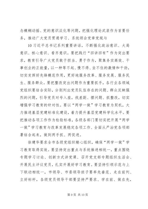 全省、全市“两学一做”学习教育工作座谈会精神传达提纲 (5).docx