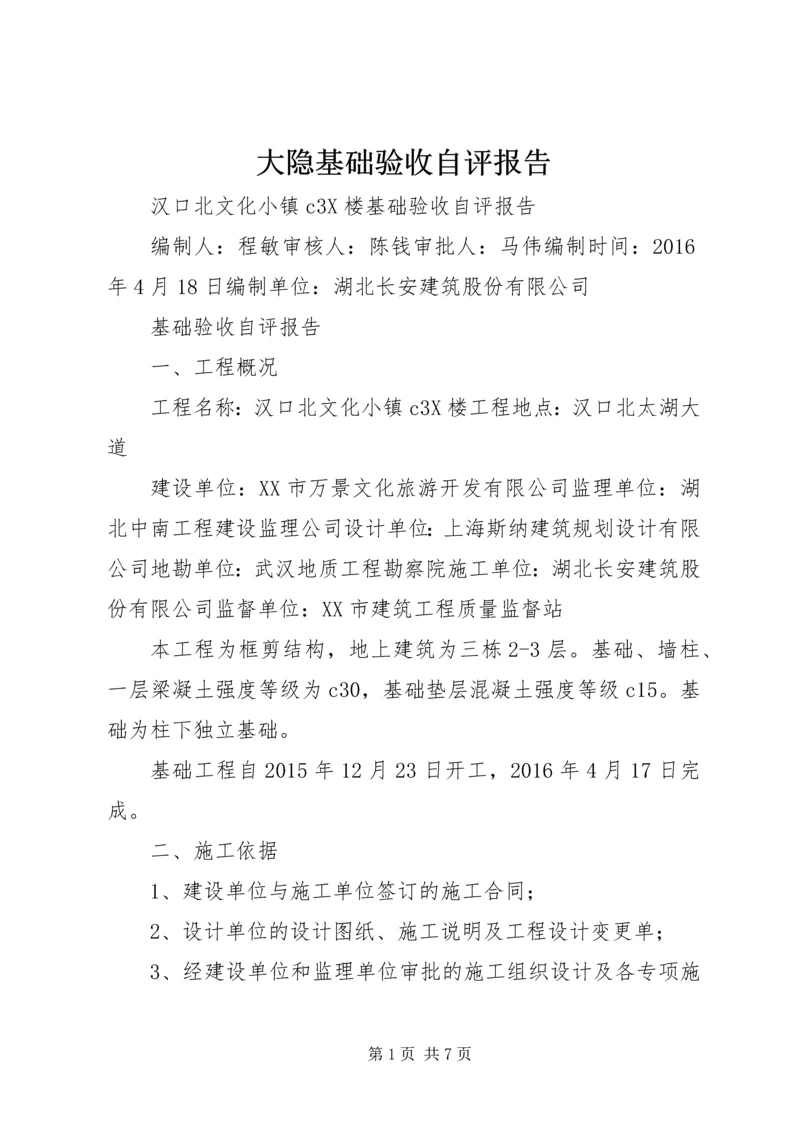 大隐基础验收自评报告 (2).docx