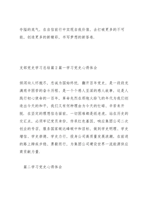 支部党史学习总结【14篇】.docx