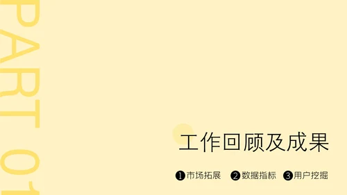 黄色简约风高级感年中述职汇报PPT模板