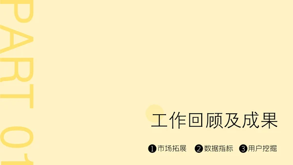 黄色简约风高级感年中述职汇报PPT模板