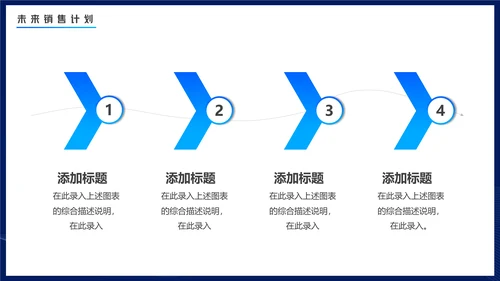 商务蓝色渐变电商数据分析通用PPT模板