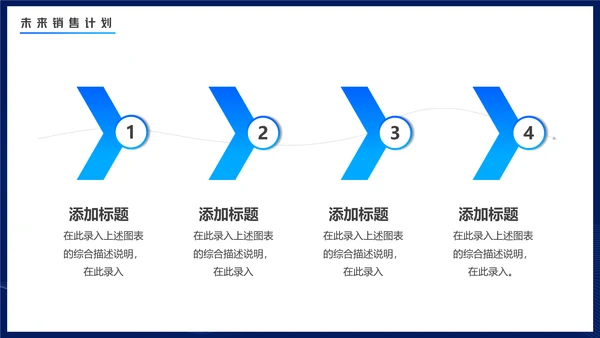 商务蓝色渐变电商数据分析通用PPT模板