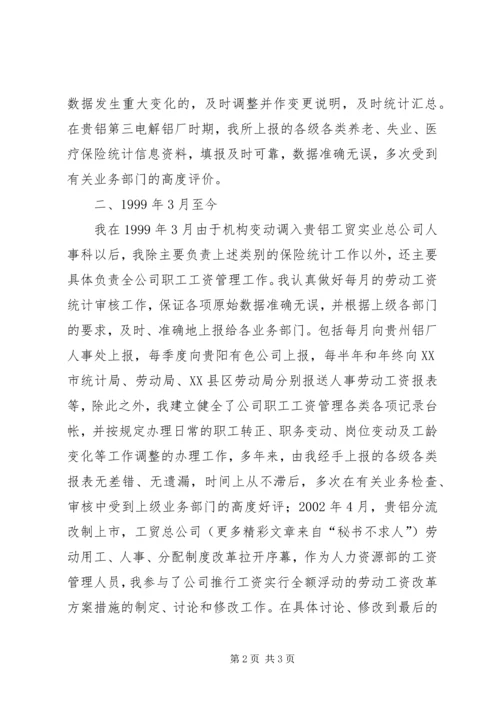 人事管理部门职称申报业务总结.docx