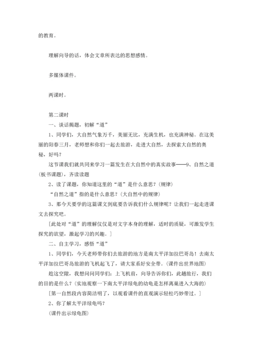 自然之道教学设计精选3篇.docx
