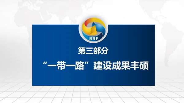 全球一带一路国际合作高峰论坛PPT模板