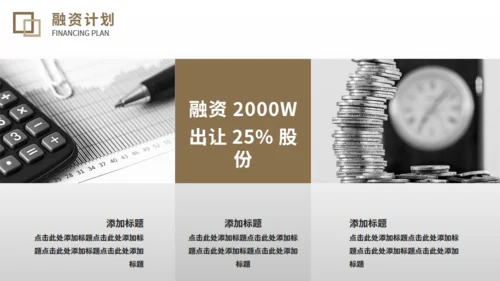 黑金欧美风商业计划书通用PPT模板