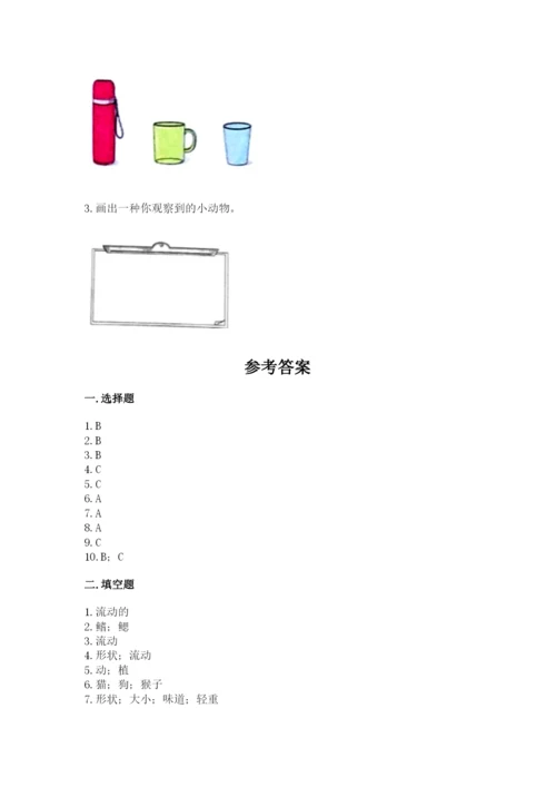 教科版一年级下册科学期末测试卷精品（含答案）.docx