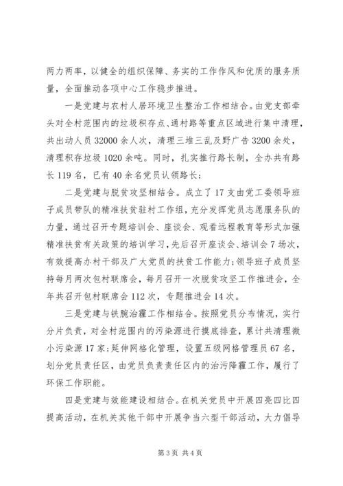 社区先进党支部：围绕中心服务大局努力实现基层党建工作新跨越.docx