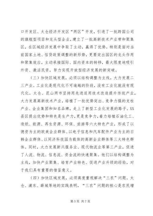 关于赴太仓、昆山、薛城、浦东学习考察情况的_1.docx