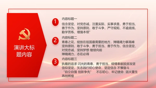 红色党建党支部述职报告PPT党课