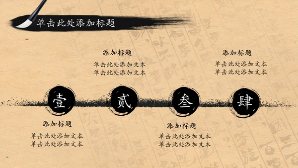 中国风水墨茶文化PPT模板