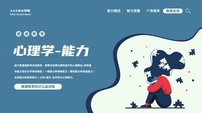 心理学能力教学PPT模板
