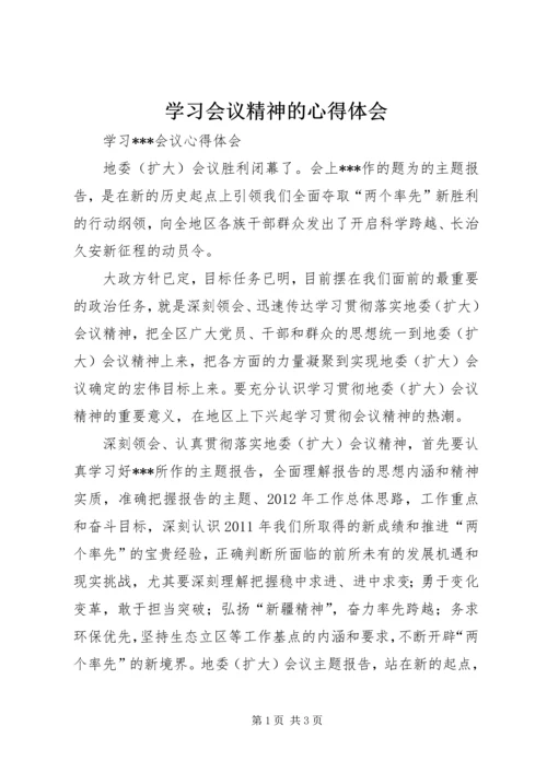 学习会议精神的心得体会 (2).docx