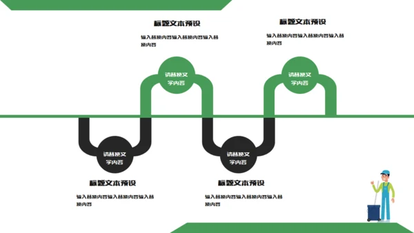 绿色家政服务打扫卫生保洁通用PPT模板