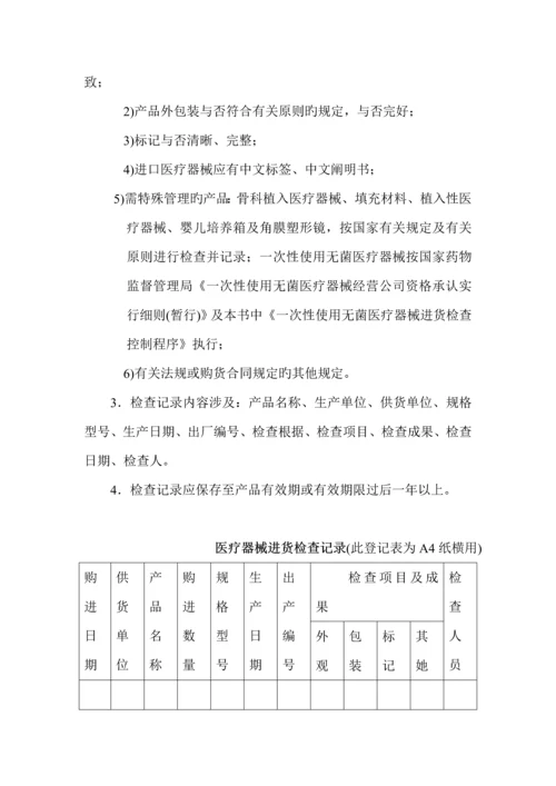 医疗行业器械经营管理新版制度.docx